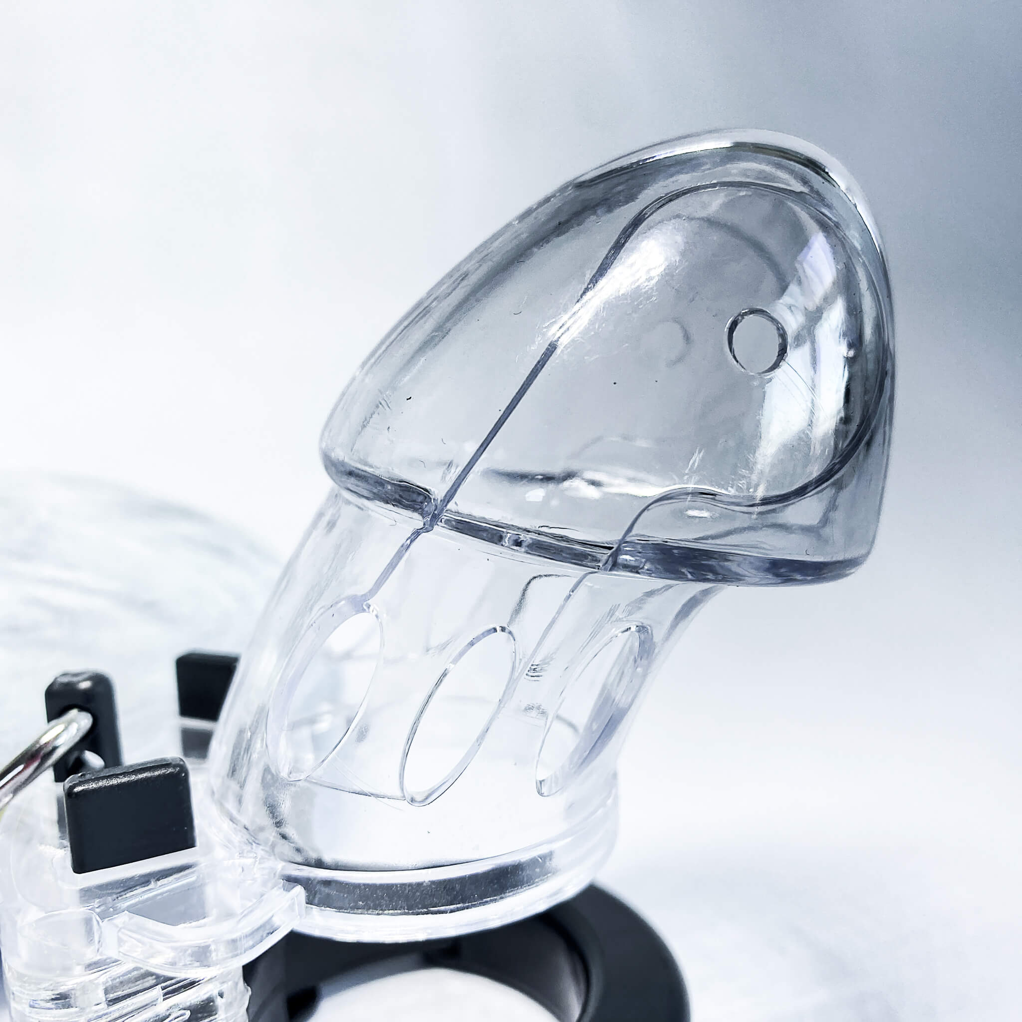 Plastic Chastity Cock Cage clear