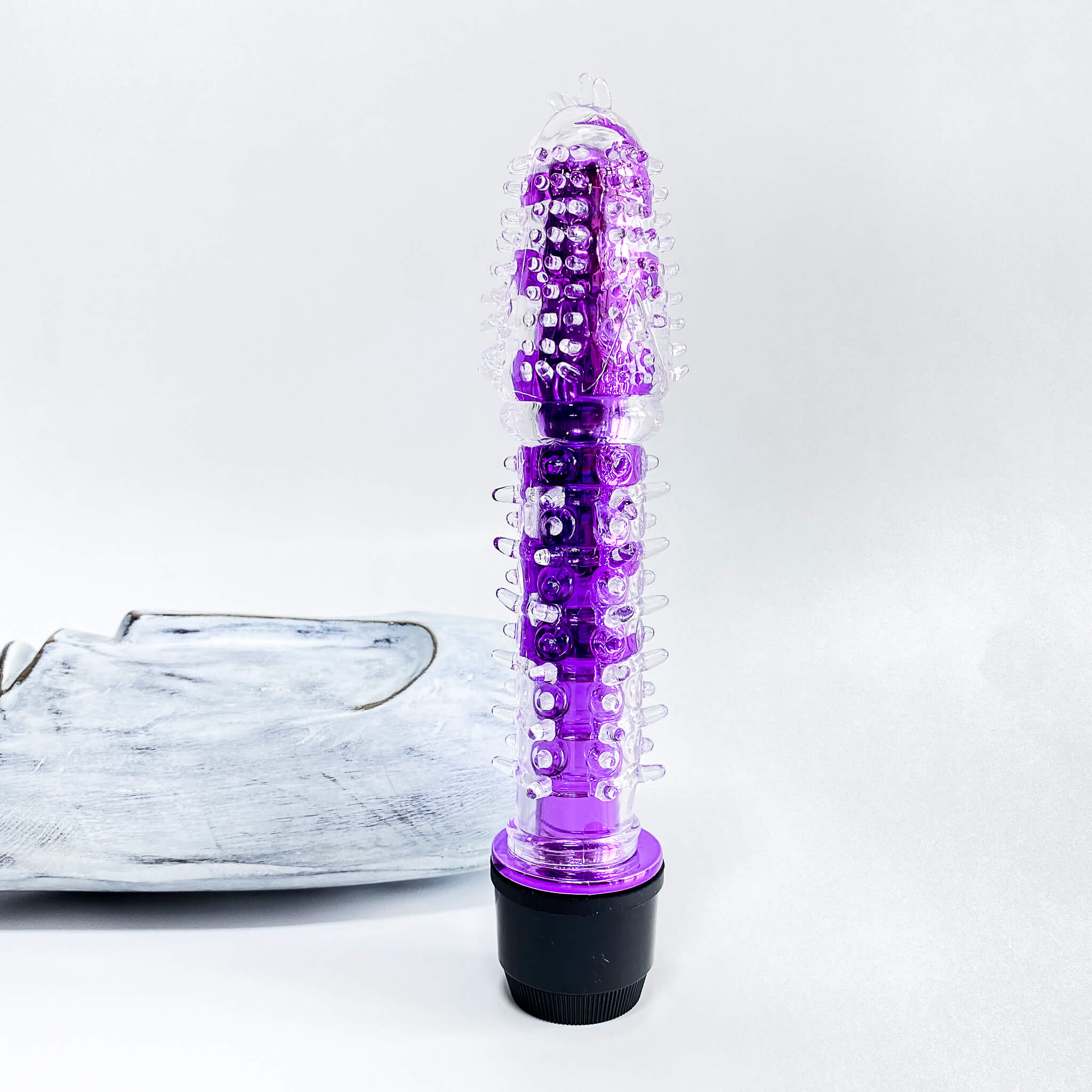 purple Spiky Big Bullet Dildo Vibrator