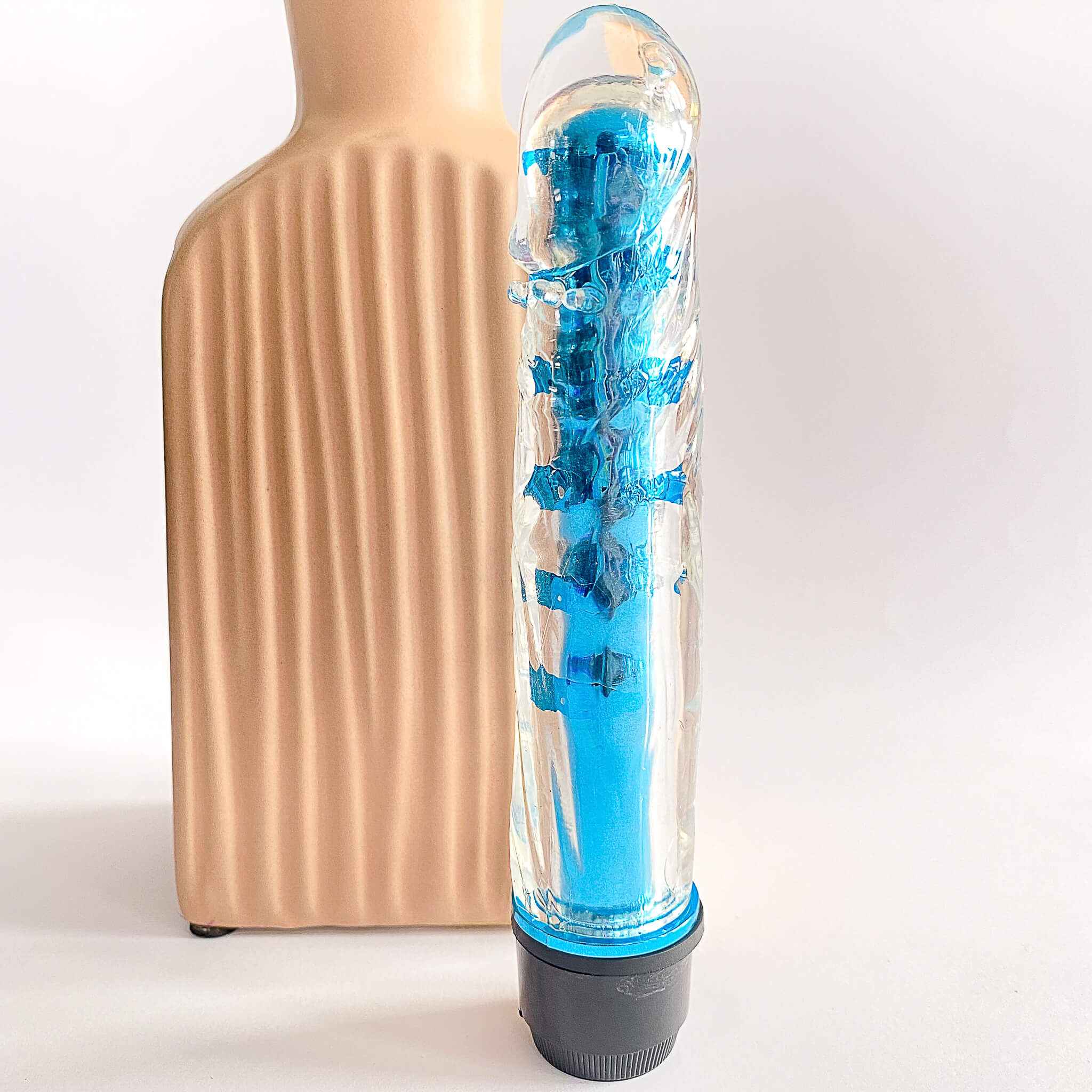 Transparent Dildo Shaped Bullet Vibrator
