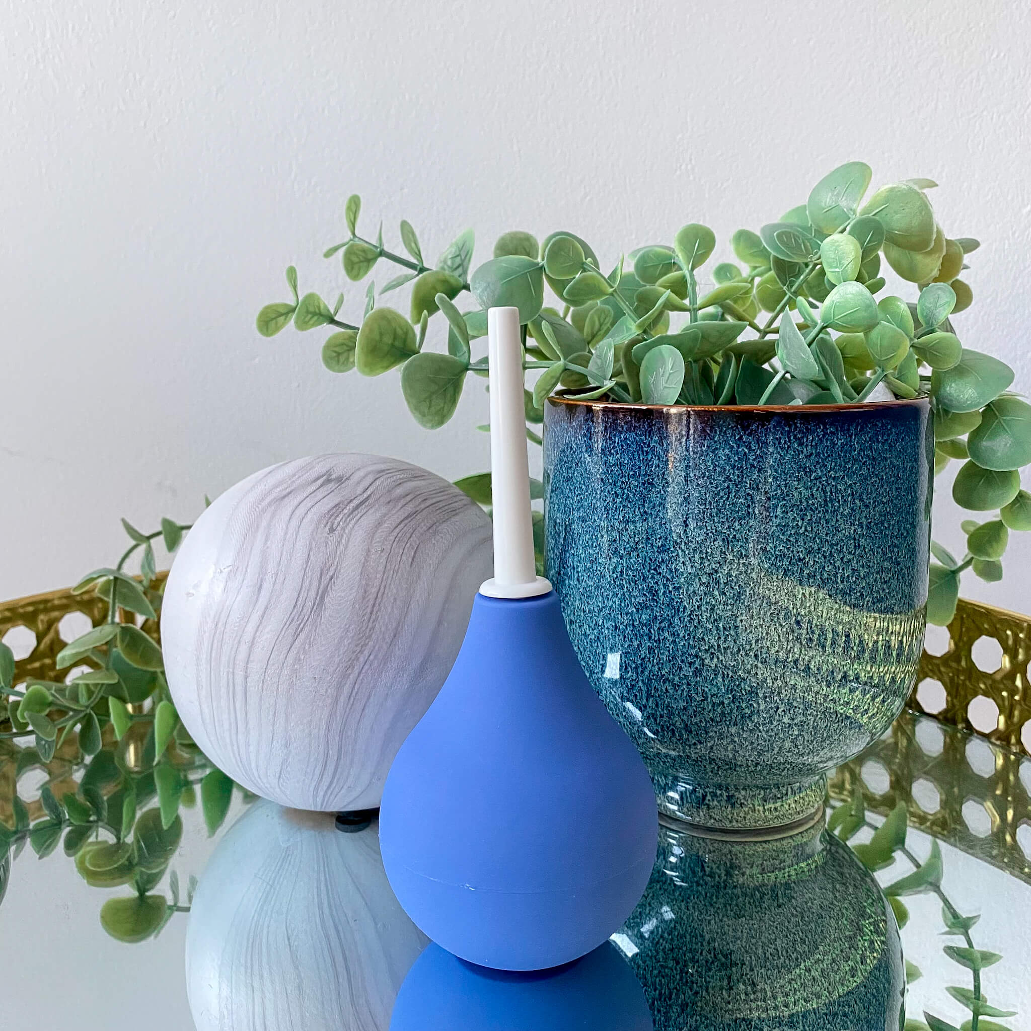 blue small enema douche