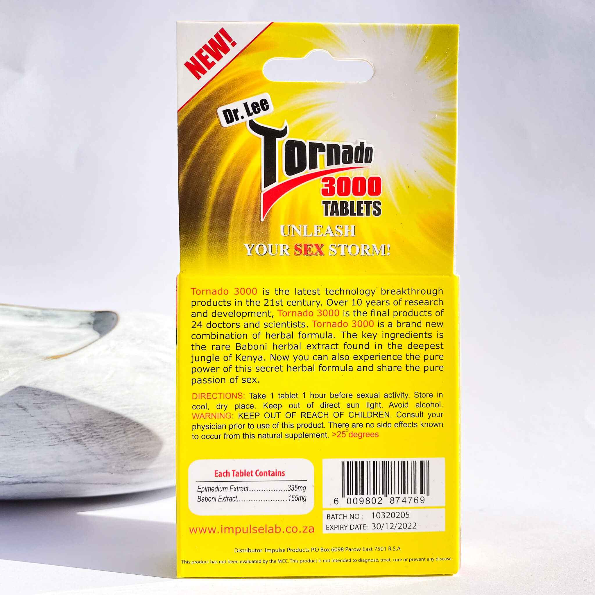 Dr Lee Tornado 3000 Tablets (3’s)