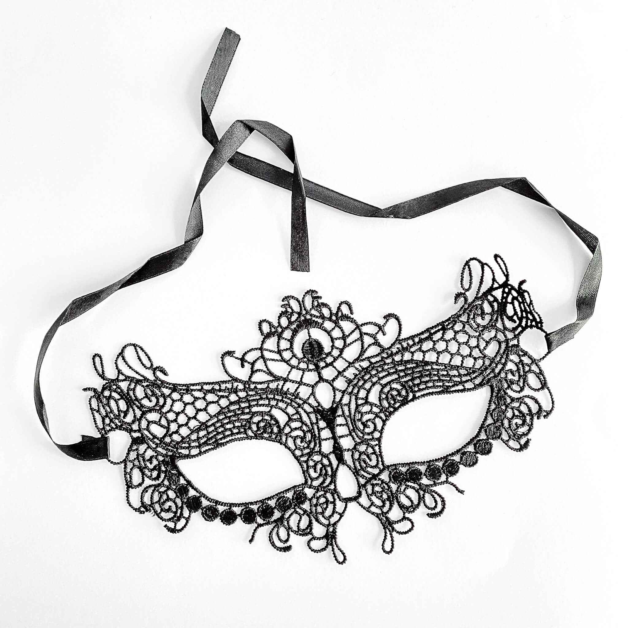 Black Masquerade Lace Mask