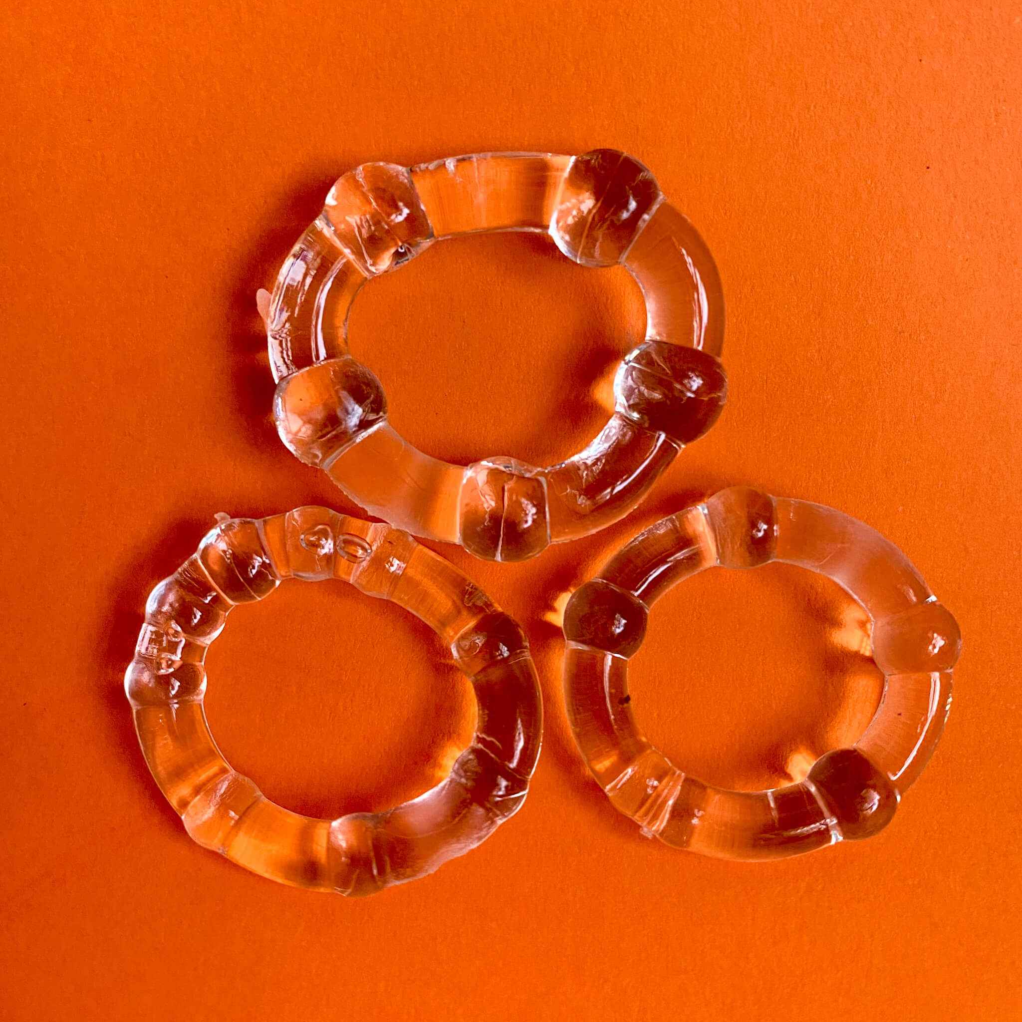 Stay Hard Delayed Ejaculation Cock Ring Set - 3 Pieces