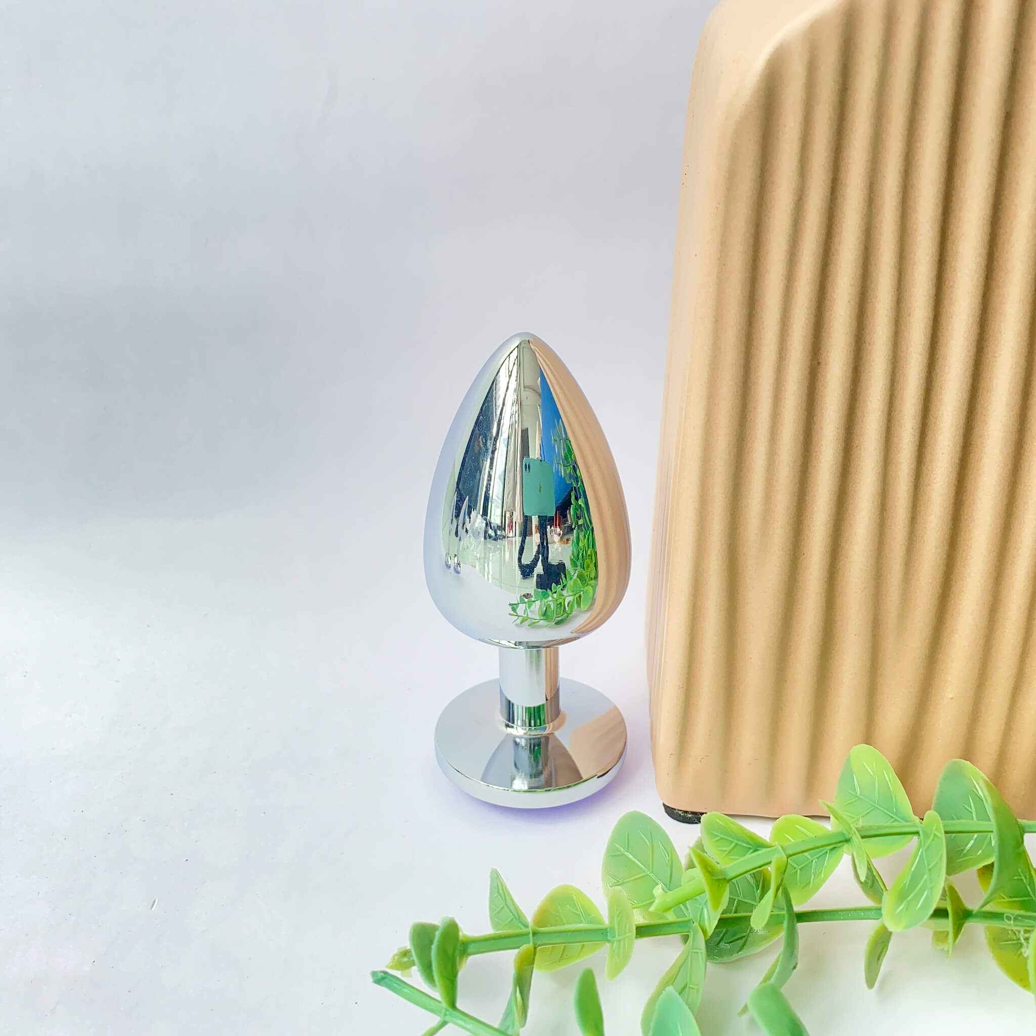 Forest Green Metal Anal Butt Plug 3 Piece Set