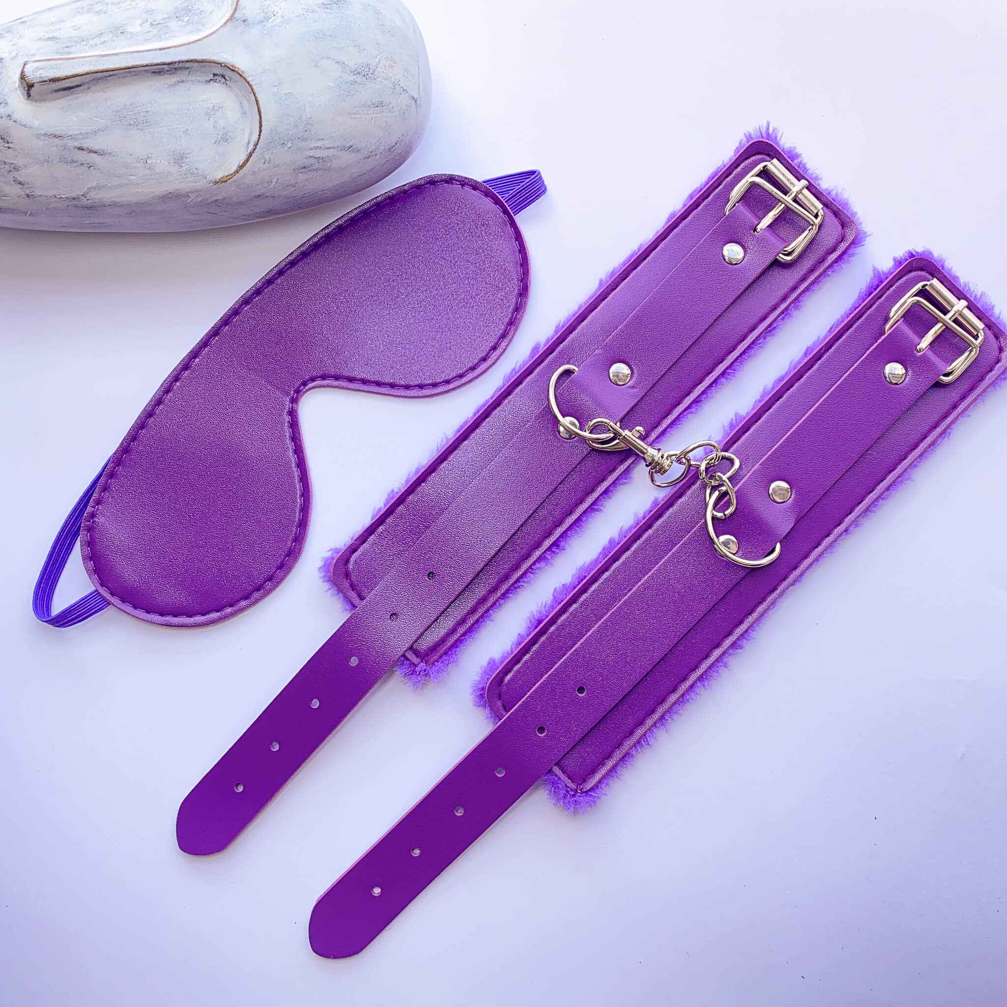 Blindfold & Cuffs Light Bondage Kit (2-pieces)