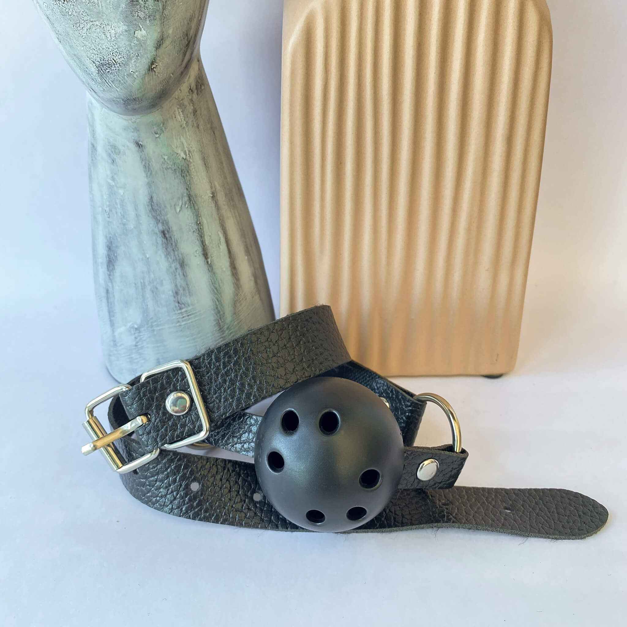 Full Black Leather 10-piece BDSM Starter Kit