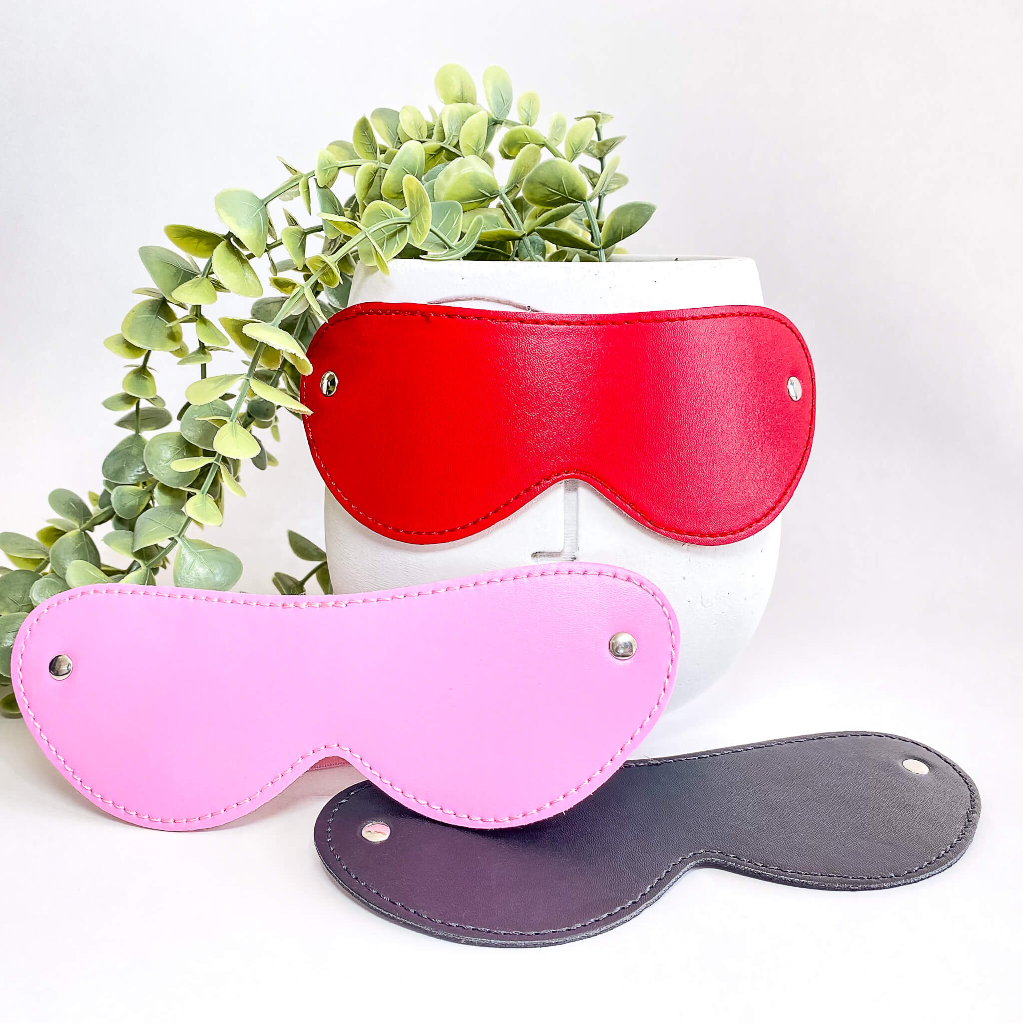 leather blind fold mask