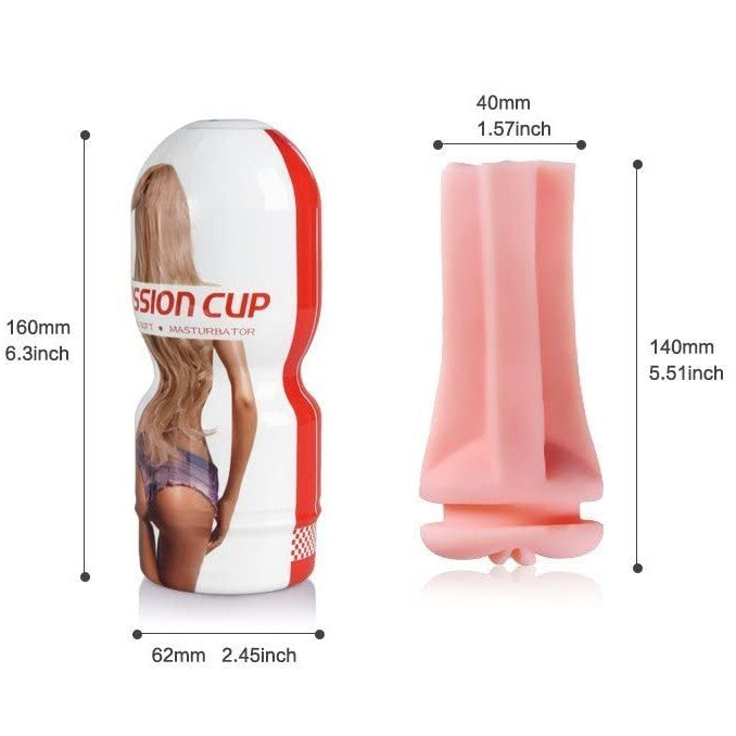 Meat Stroker Passion Cup Masturbator 14cm - 4Play Essentials