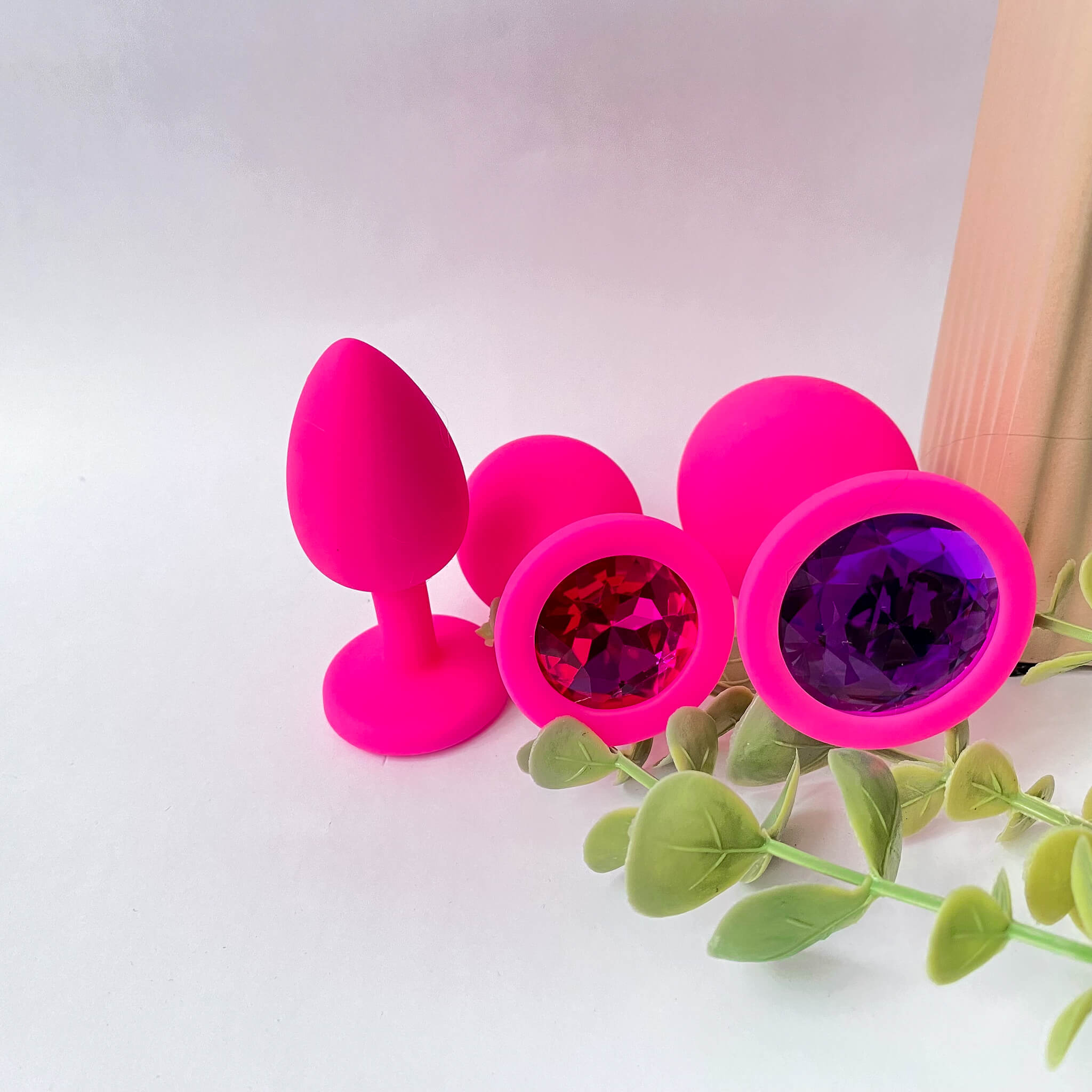 pink silicone butt plugs