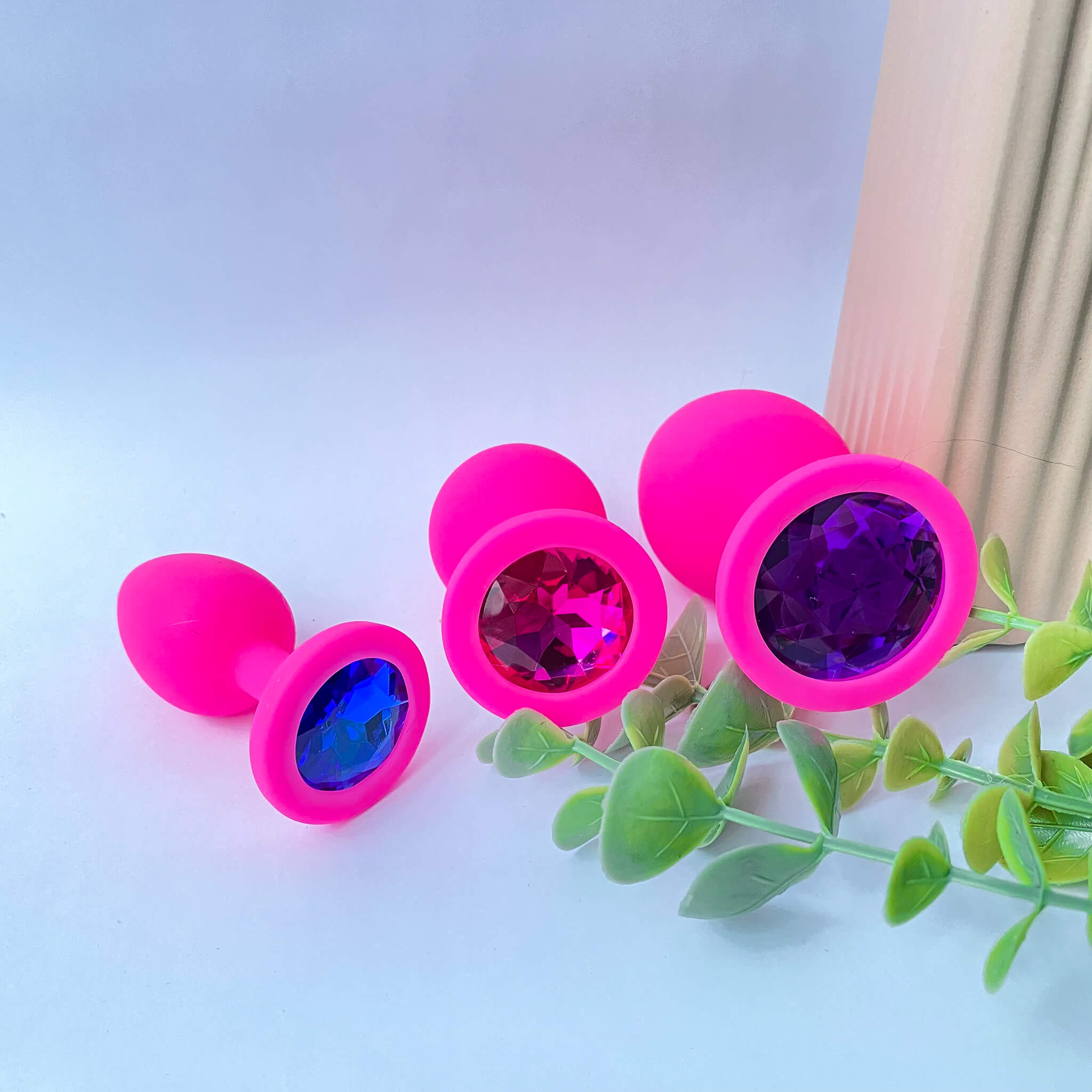 pink silicone plugs