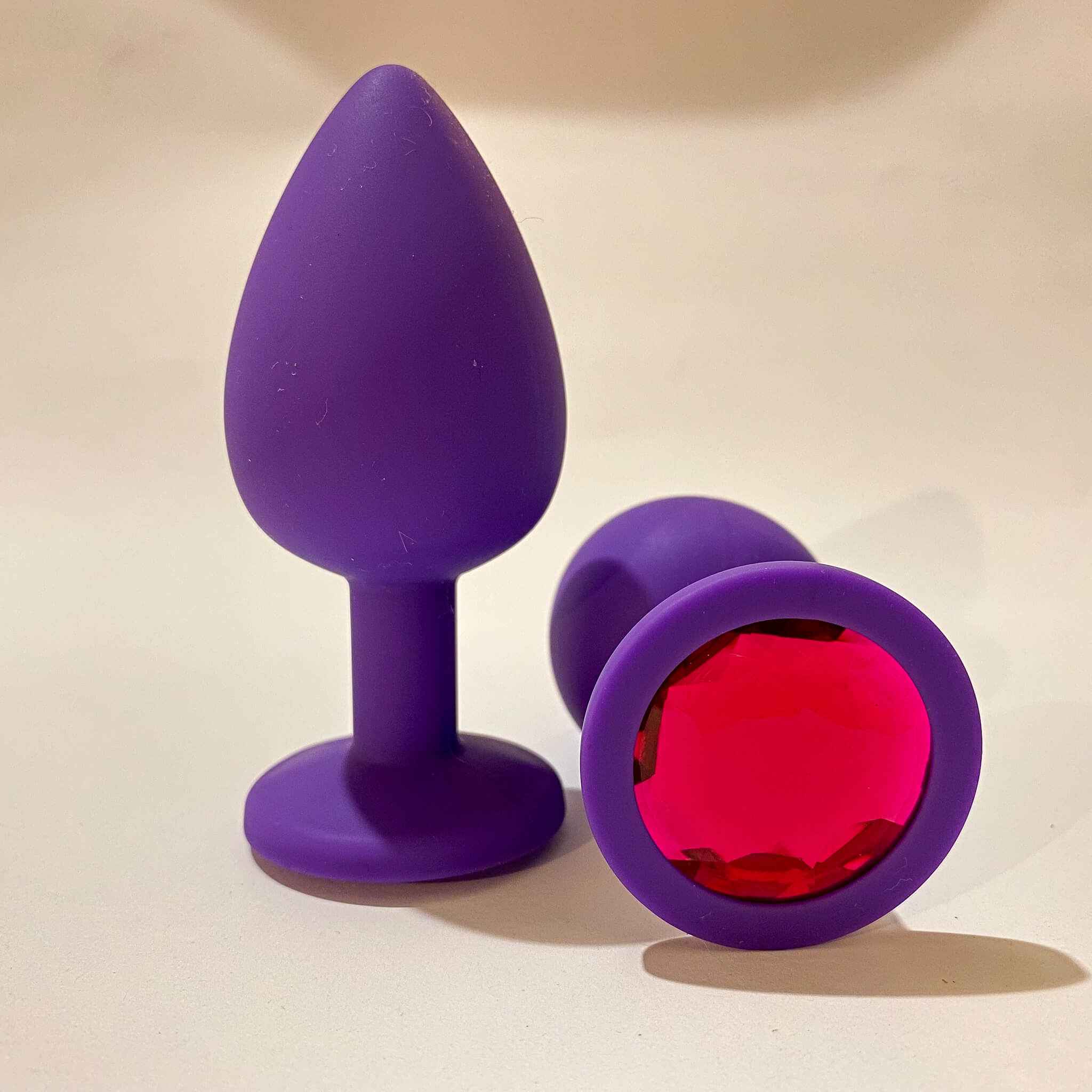 Purple Silicone Butt Plugs Set (3pcs)