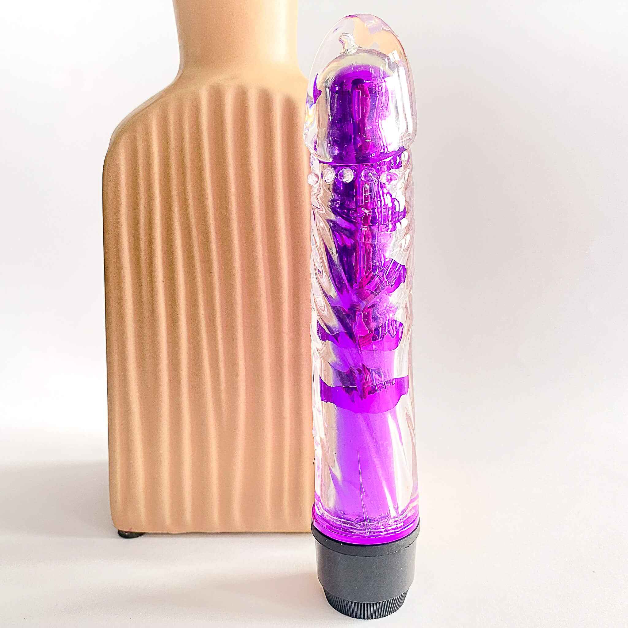 Transparent Dildo Shaped Bullet Vibrator