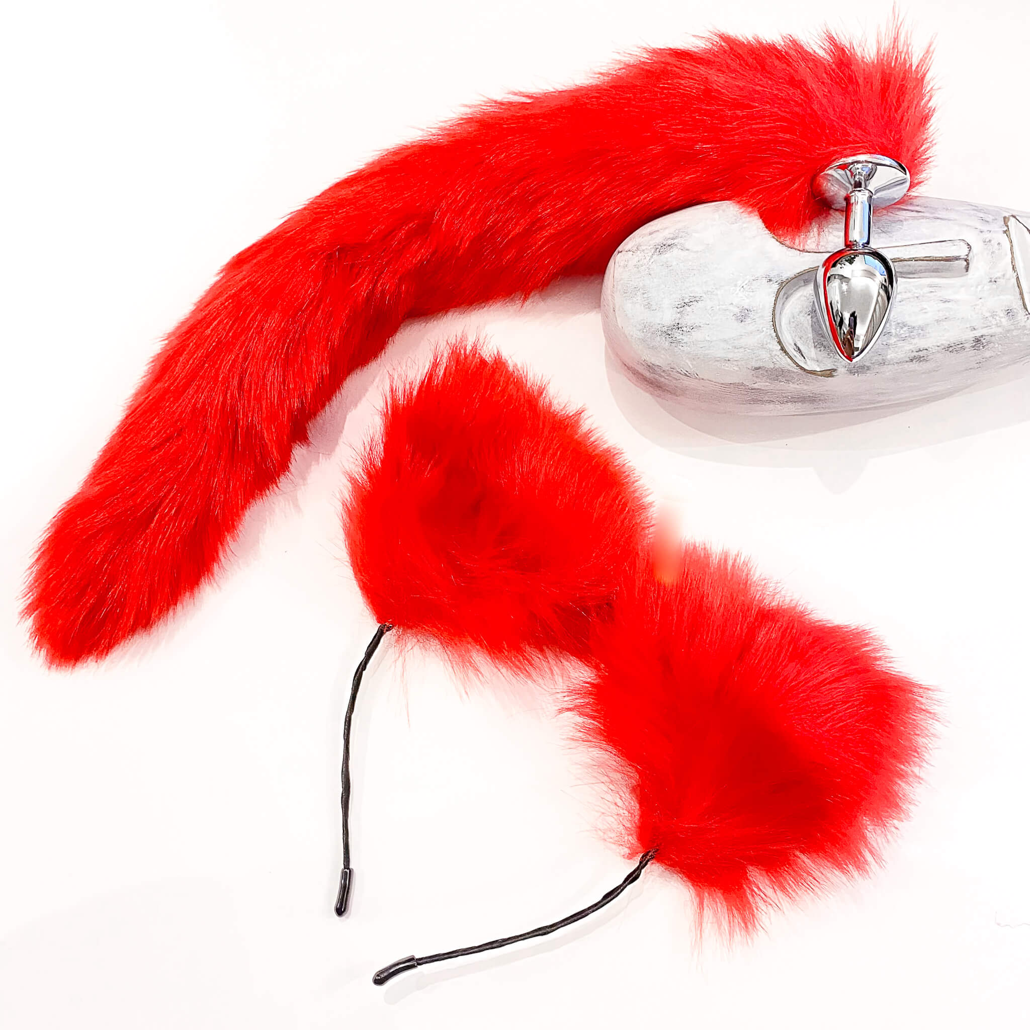 red tail butt plug and ears set