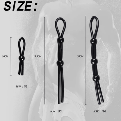 Adjustable Silicone Cock Ring Set (3pcs)