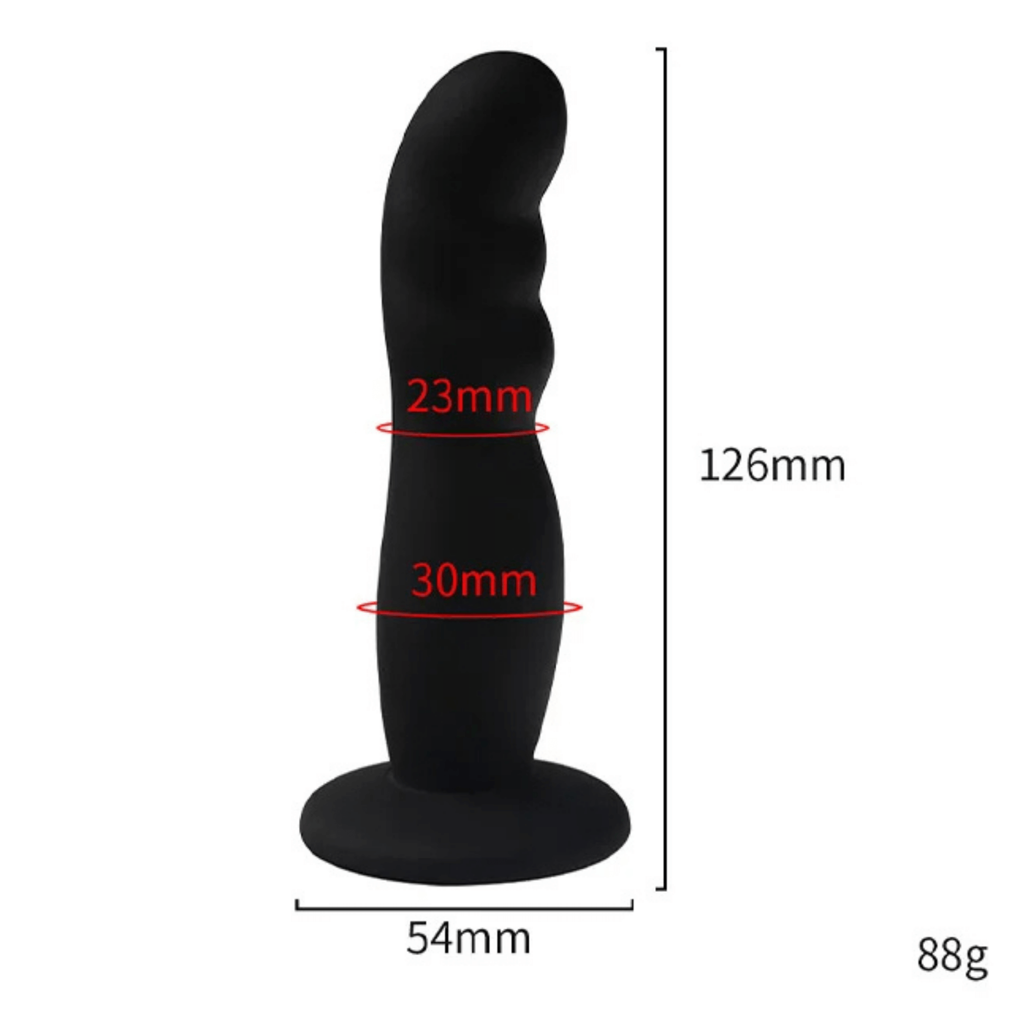 Silicone Suction Cup Dildo (13cm)