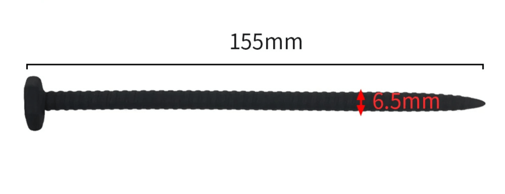 Screw Silicone Urethral Plug Small