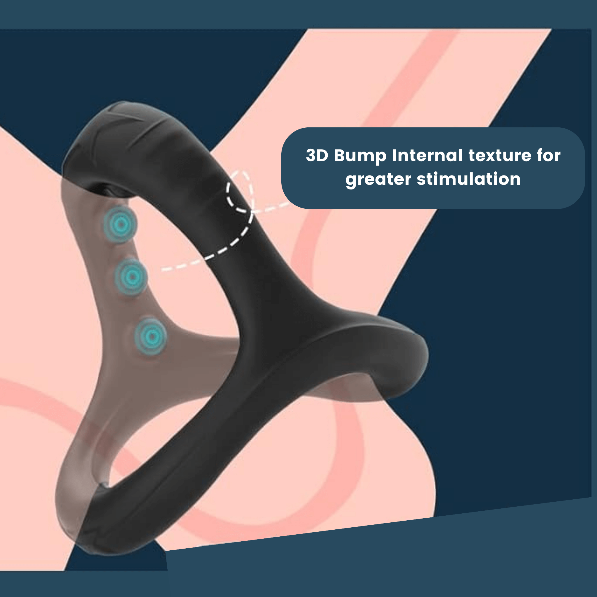 Max Erect Silicone Triple Cock and Balls Ring