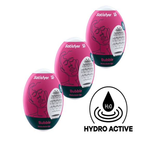 Satisfyer Masturbator Eggs - Set of 3 (Bubble)