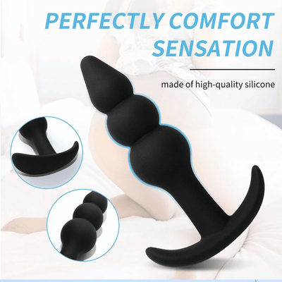 Beaded Delight Silicone Butt Plug Set (3pcs) - 4Play Essentials