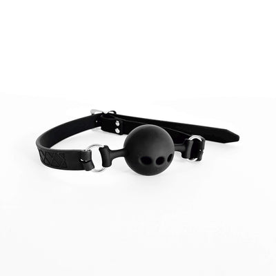 Adjustable Silicone Breathable Mouth Gag on a white background