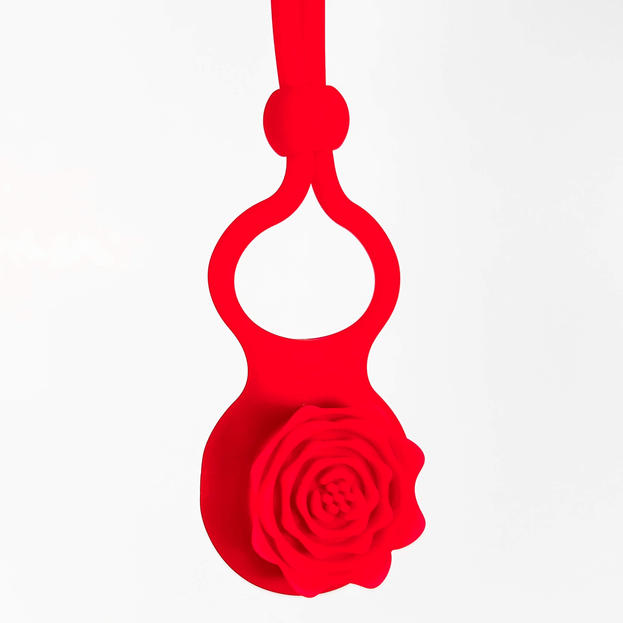 RoseFit Adjustable Vibrating Cock Ring for Couples on a white background