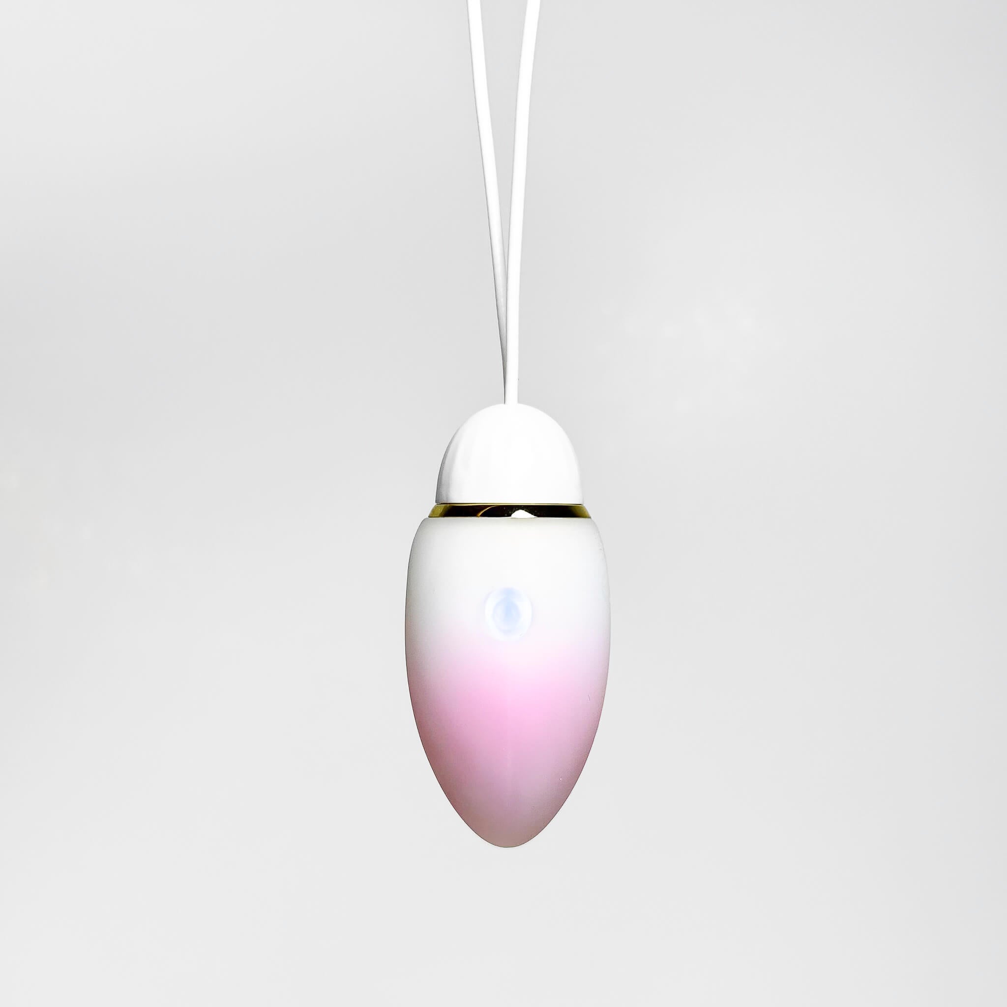 Gradient-colored App Controlled Egg Vibrator on a white background