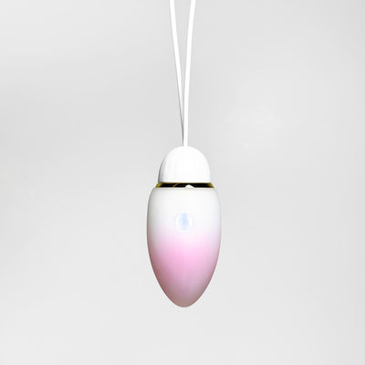 Gradient-colored App Controlled Egg Vibrator on a white background