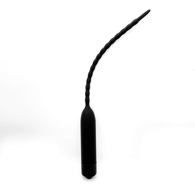 Beaded Vibrating Silicone urethral Plug