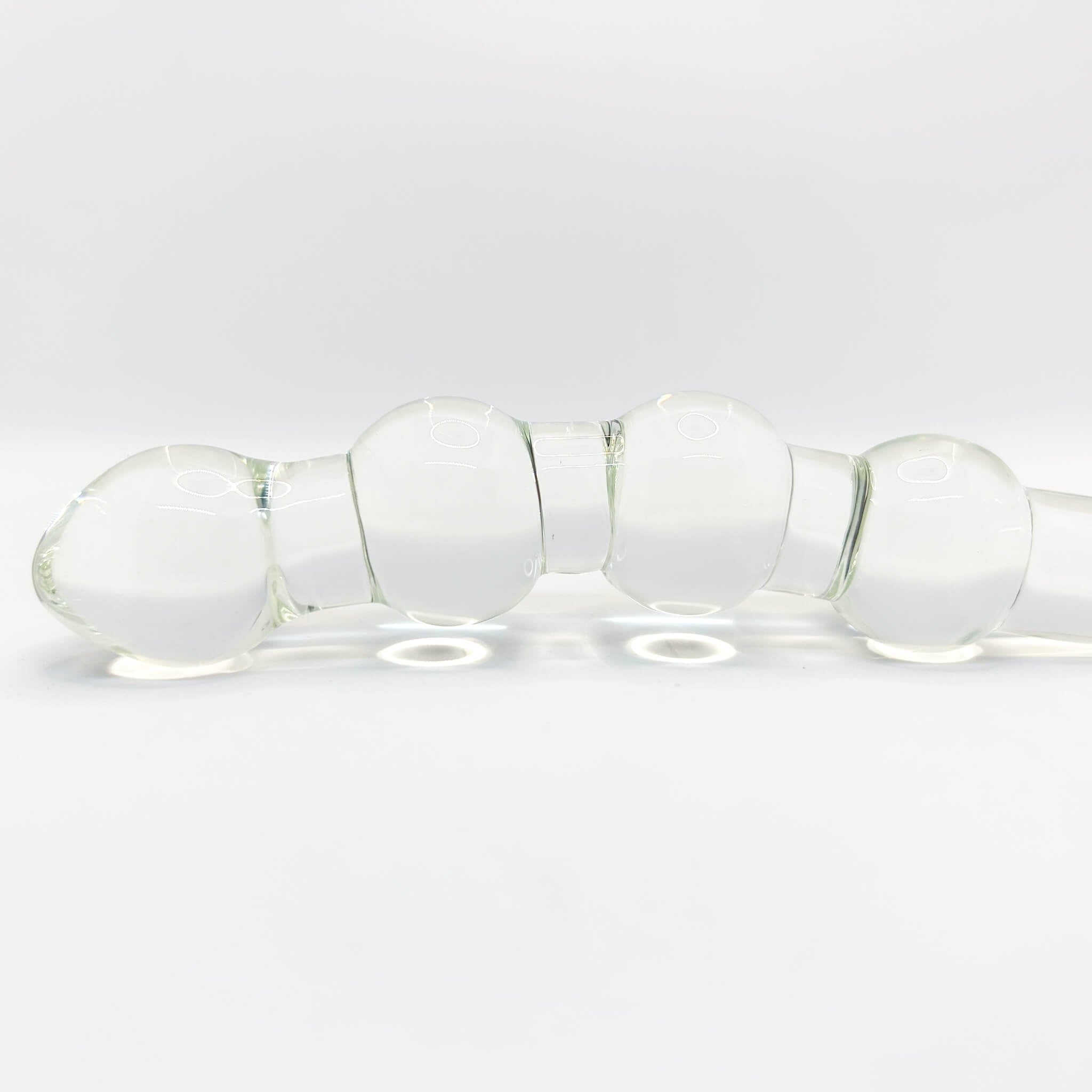 Beaded glass anal dildo