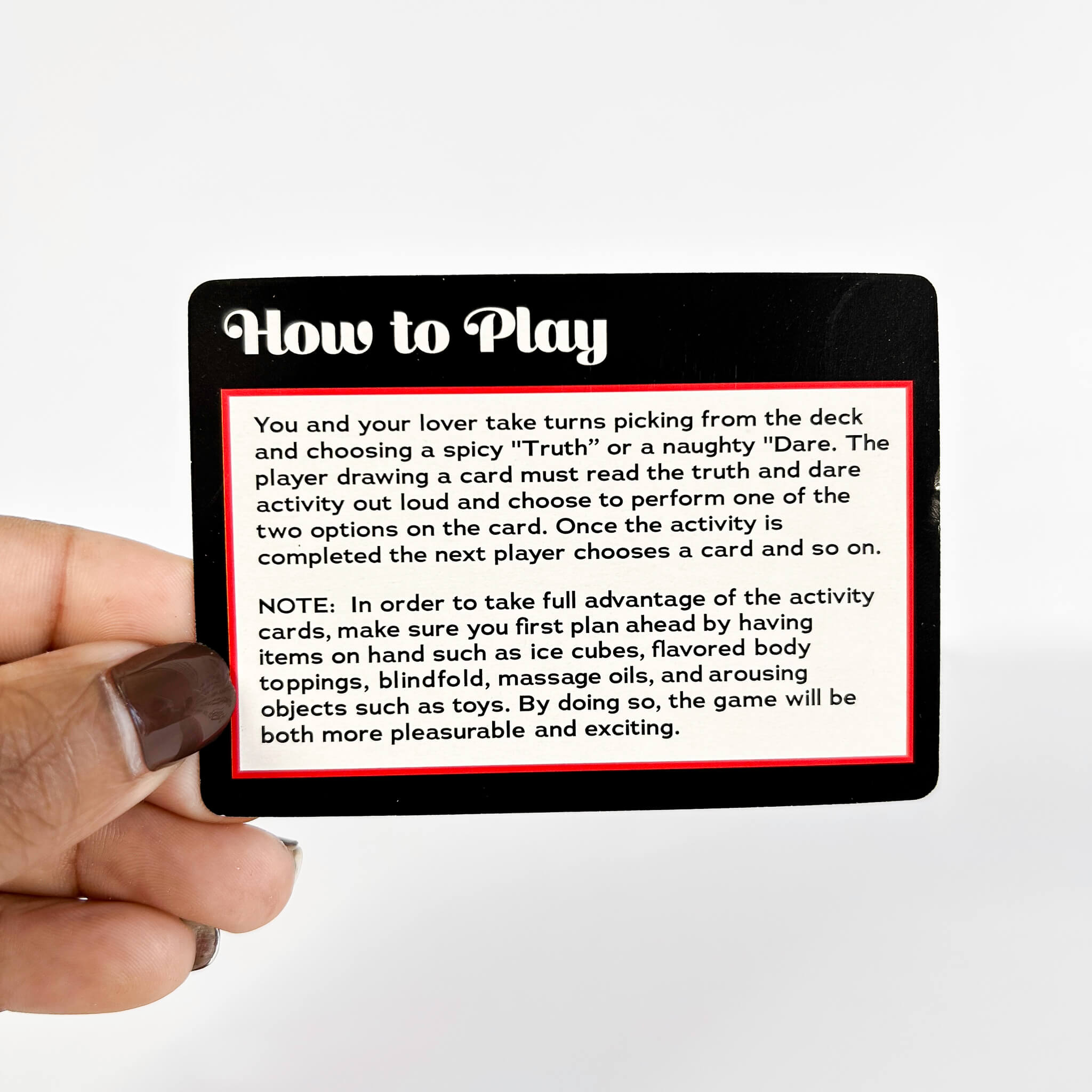 Bedroom Truth or Dare Adult Card Game