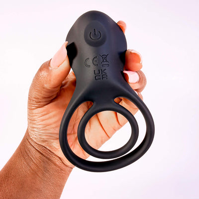 Black Rose 10-Mode Remote Control Vibrating Cock Ring