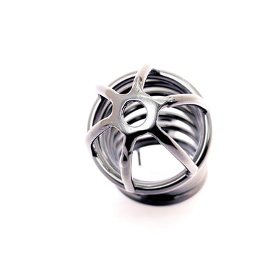 Black Metal chastity Cage
