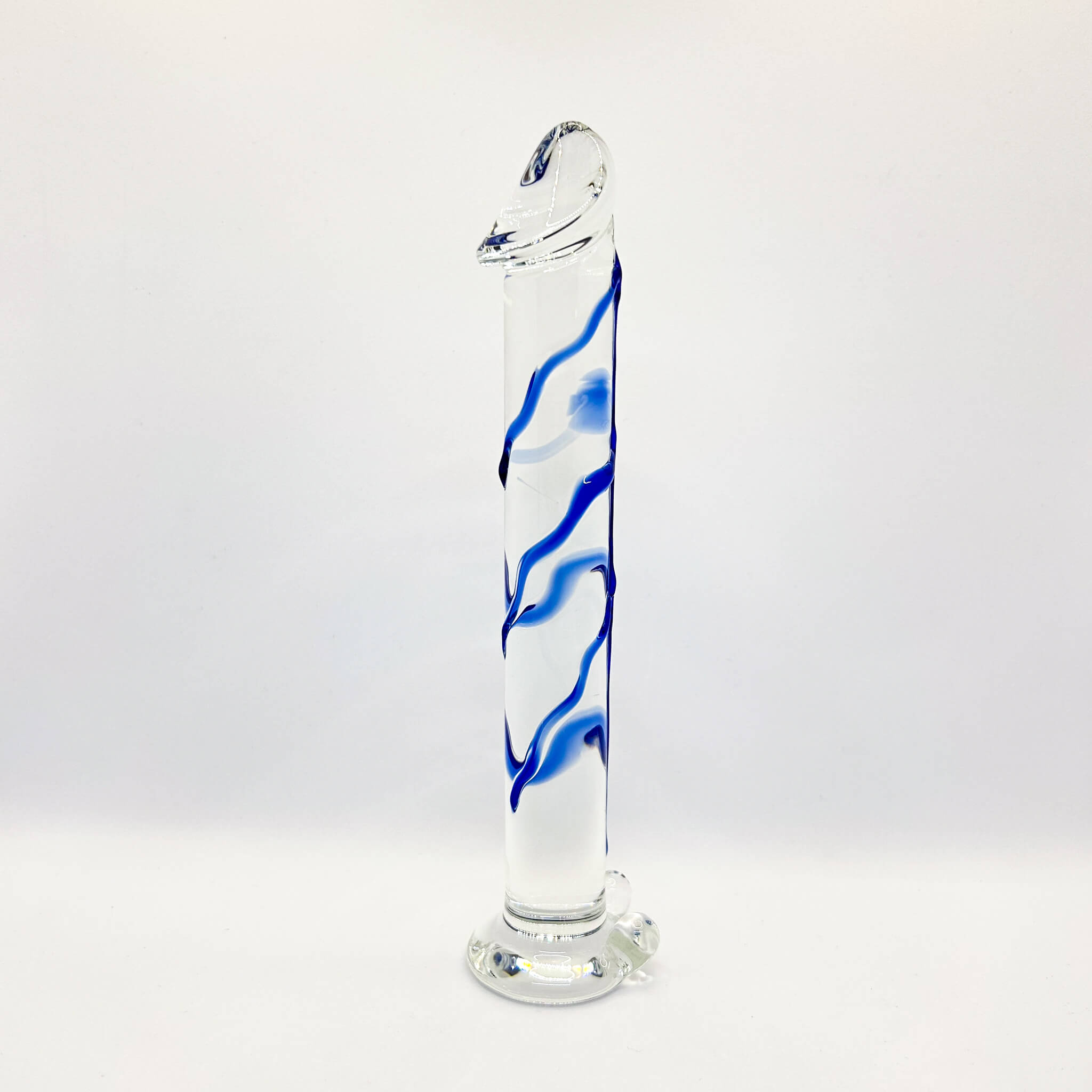 Straight glass dildo