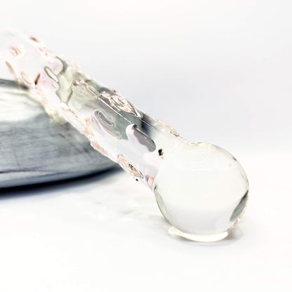 Bumpy glass massager