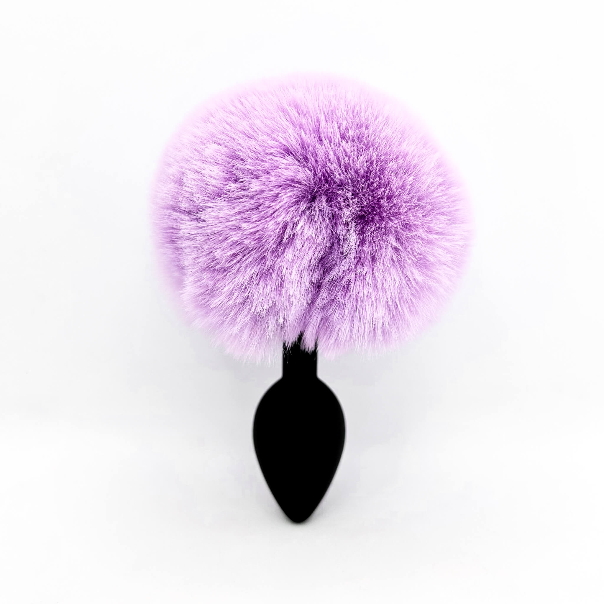 Bunny Tail with Silicone Butt Plug (28mm) Purple