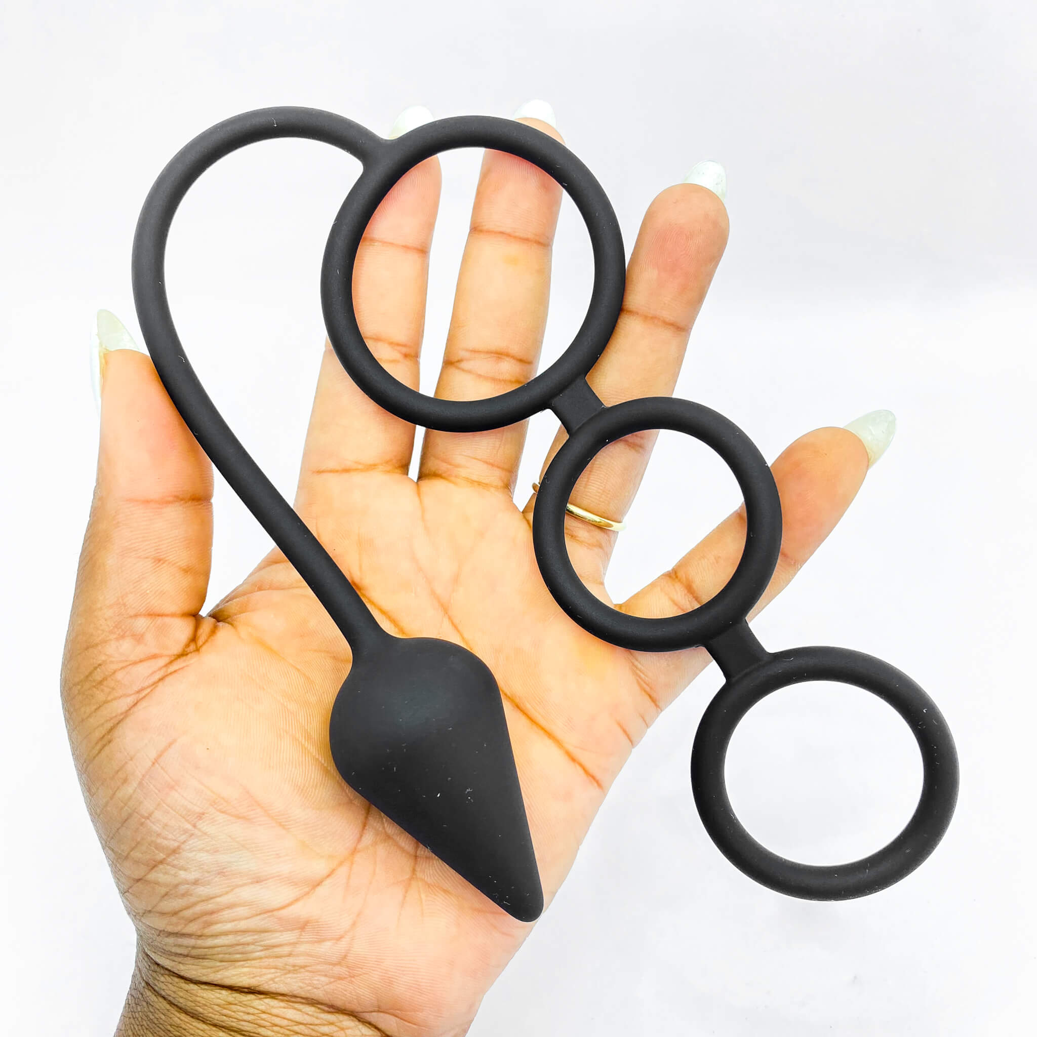 Cock Ring with Butt Plug (28mm)