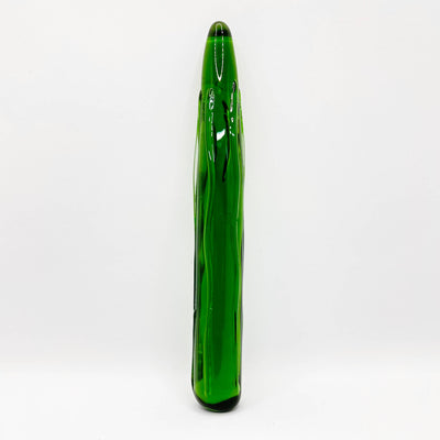 Cucumber glass dildo