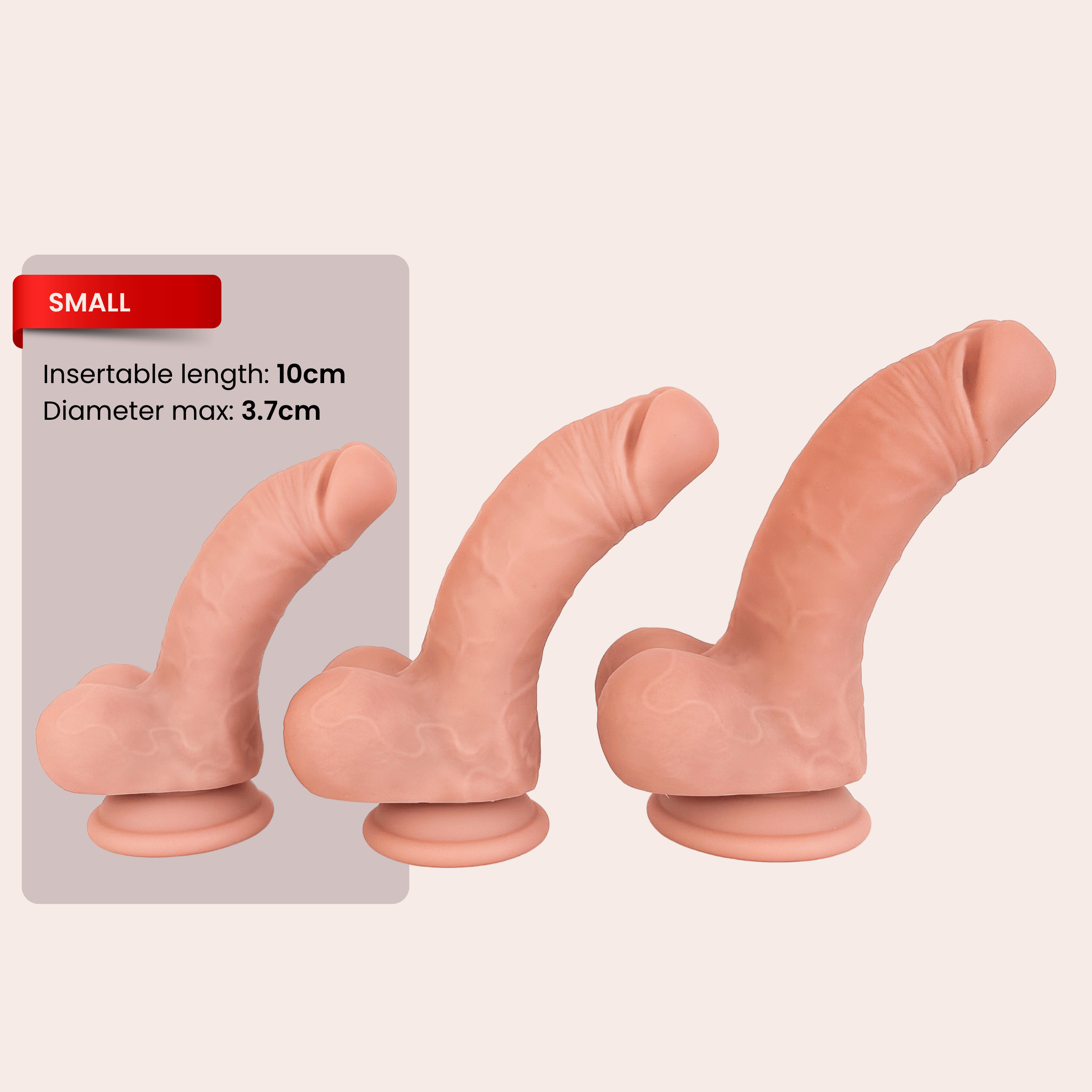CurveMate Natural Bend Realistic Dildo - Small