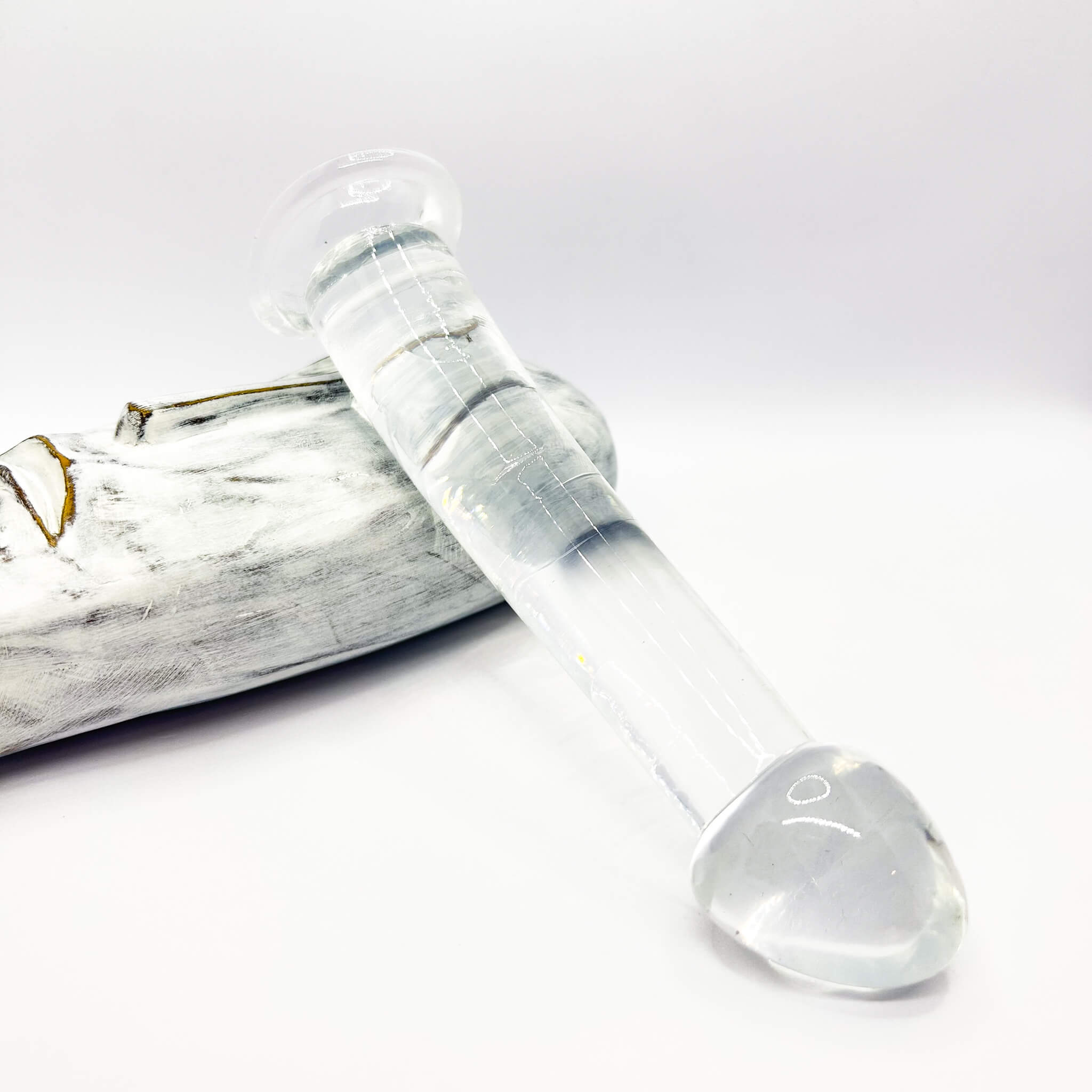 Curved dildo clear