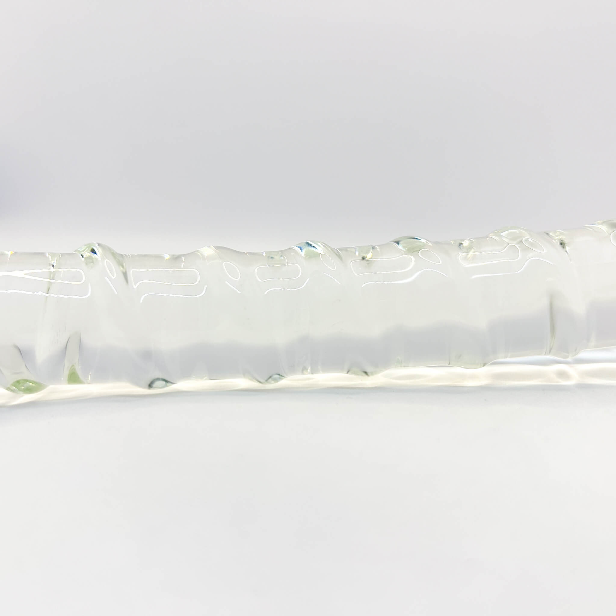 Curved glass dildo