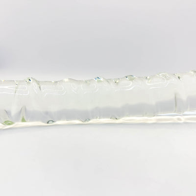Curved glass dildo