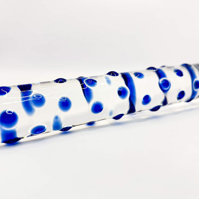 Dotted glass dildo massager