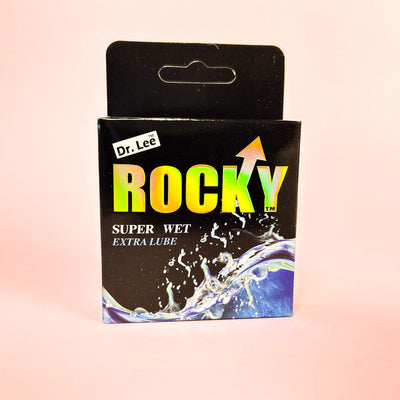 Dr Lee Rocky Super Wet Condoms (3 Pack)