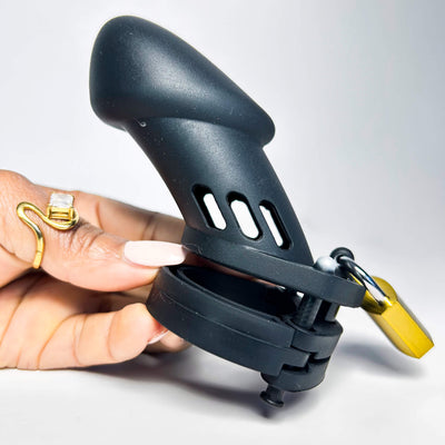 Flex Lock Long Silicone Chastity Cage