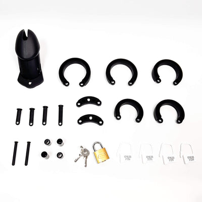 Flex Lock Long Silicone Chastity Cage