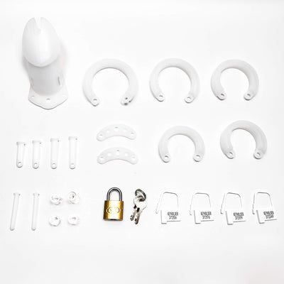 Flex Lock Long Silicone Chastity Cage