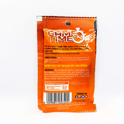 Game Time libido booster for men tablets