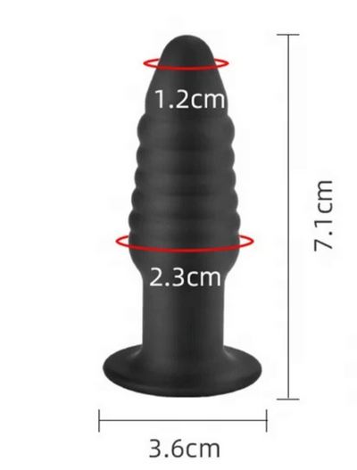 Hollow Silicone Butt Plug small