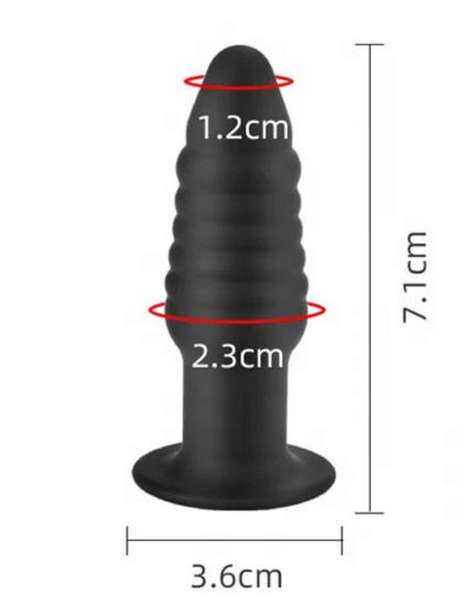 Hollow Silicone Butt Plug small