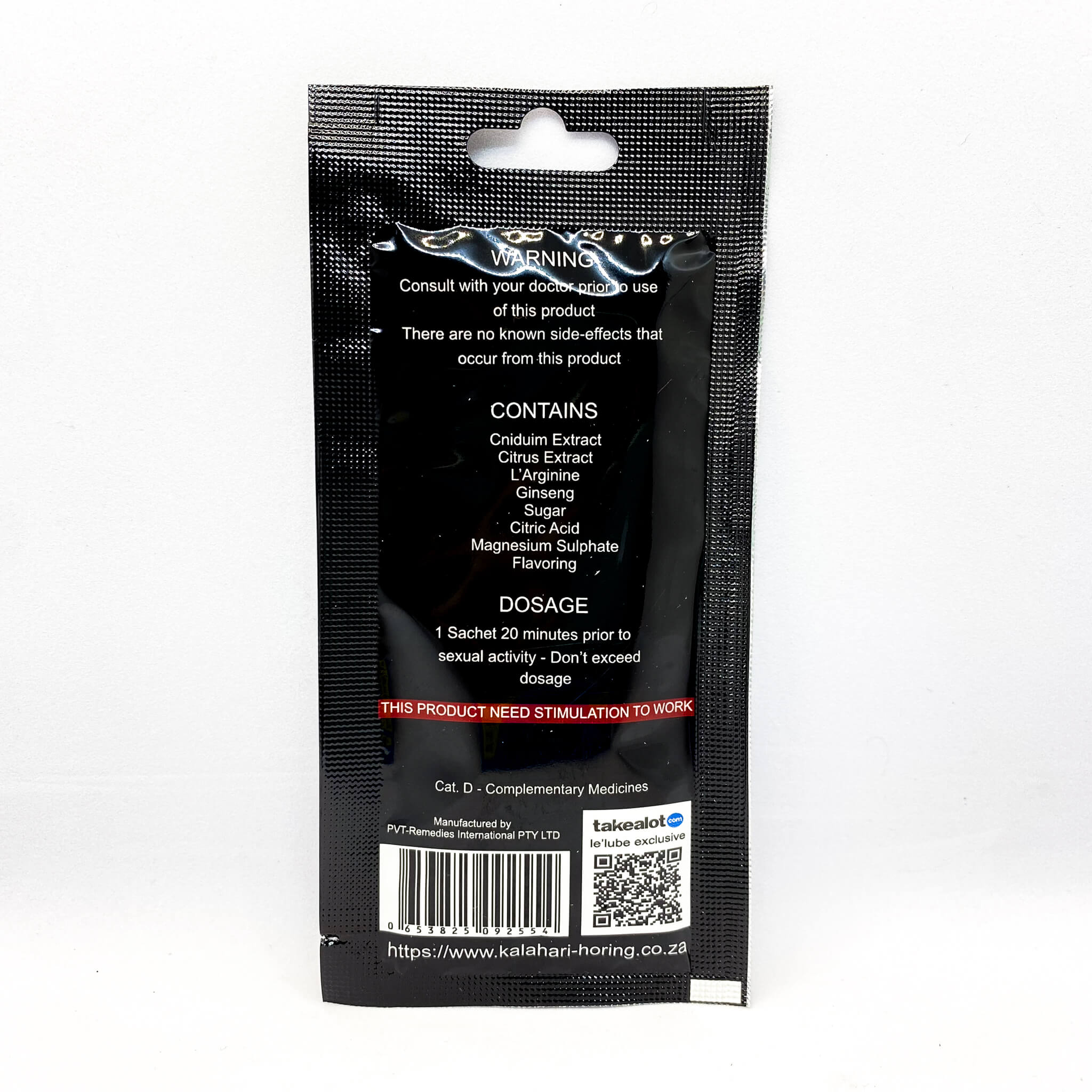 Kalahari Horing Drink Pomp Ingredients